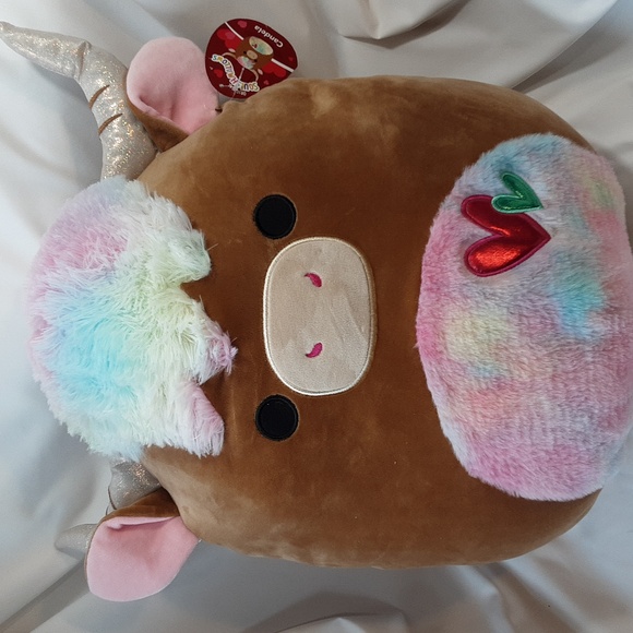 16" Squishmallows  - Candela the Highland Cow, 2023 Valentine, NWT, HTF - Picture 1 of 6